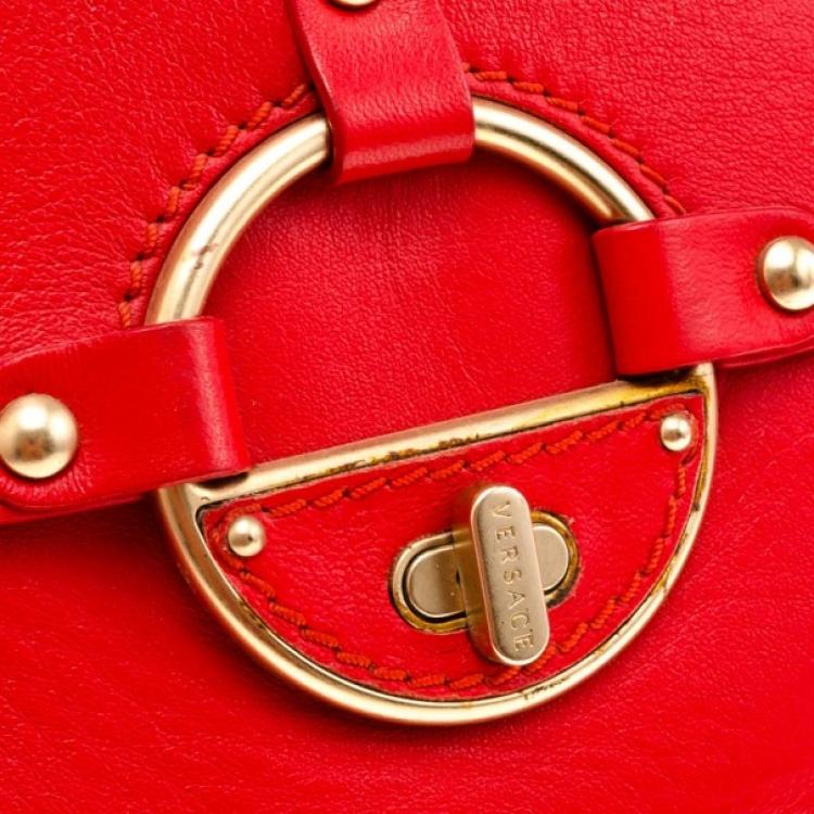 Pre Owned Versace Framed Large Satchel