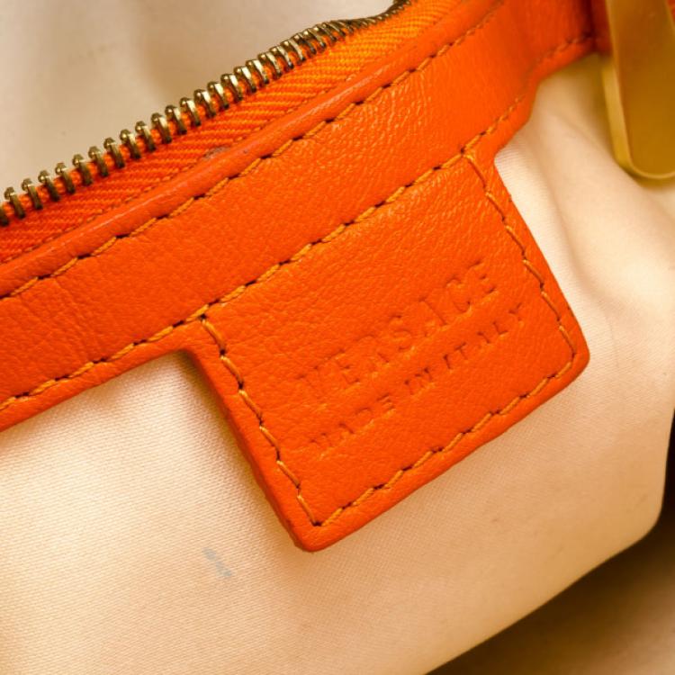 Pre Owned Versace Framed Large Satchel