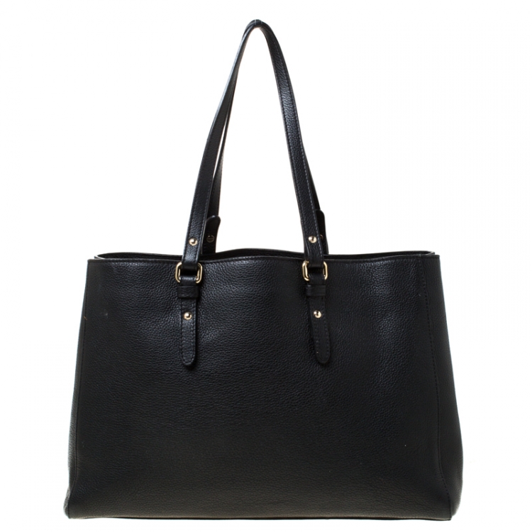 مملوكة مسبقًا Versace Black Leather Palazzo Medusa Tote