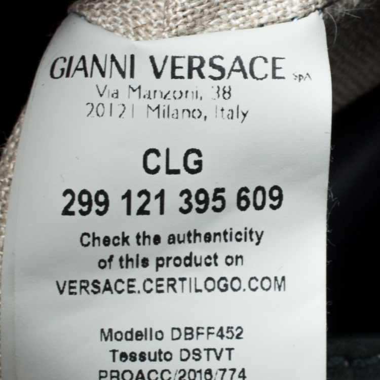 Pre Owned Versace Multicolor Leather Palazzo Tote