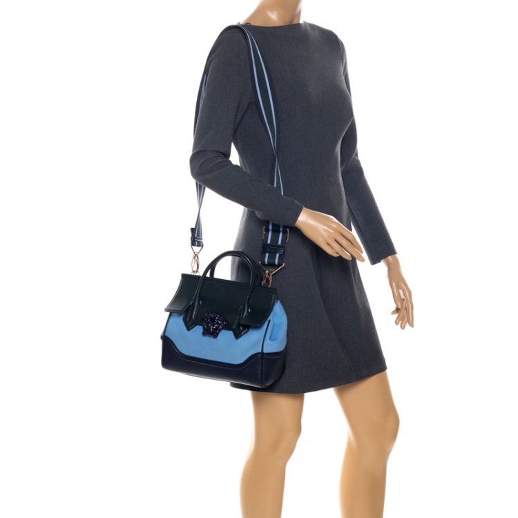 Pre Owned Versace Multicolor Leather Palazzo Tote
