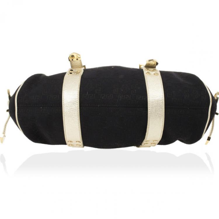 مملوكة مسبقًا Versace Black Monogram Madonna Boston Bag
