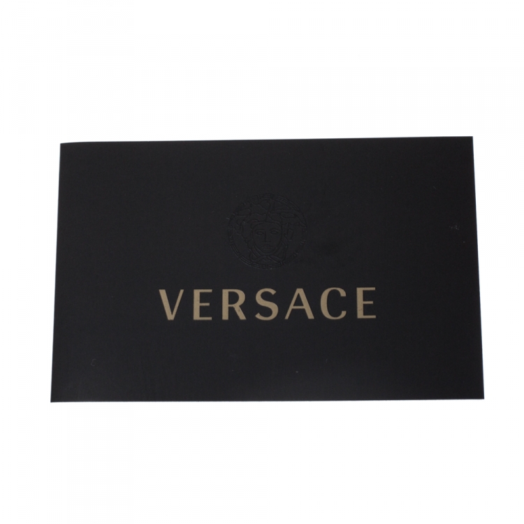 Pre Owned Versace Black Barocco Leather Altea Top Handle Bag