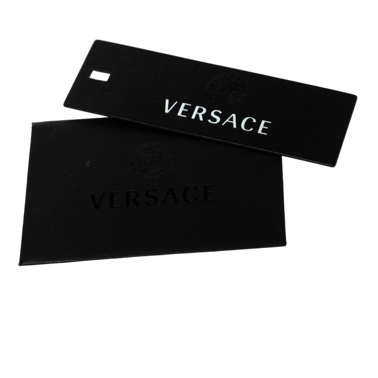 Pre Owned Versace Grey/Lilac Baroque Print Coated Canvas and Leather Frame Tote