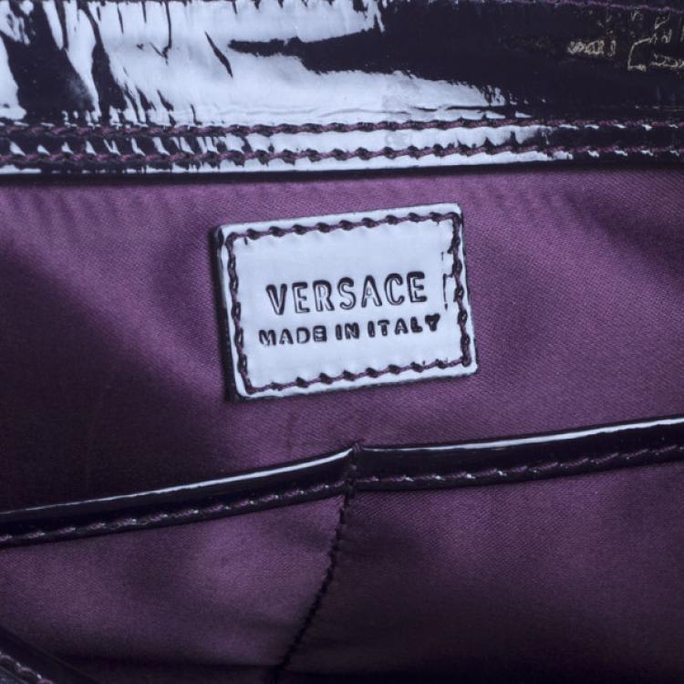 Pre Owned Versace Monogram Floral Tote