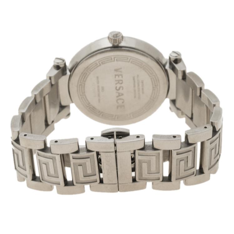 Pre Owned  Versace Black Stainless Steel Reve Women's Wristwatch 35 mm