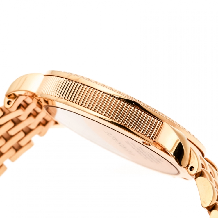 Pre Owned Versace Purple Gold Plated Stainless Steel Krios 93Q Women's Wristwatch 38 mm
