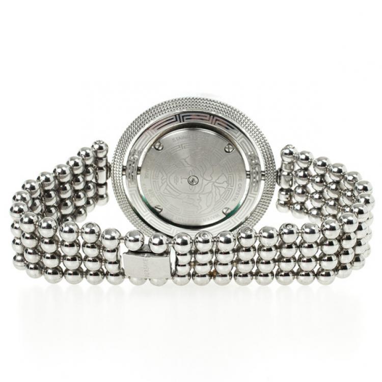 Pre Owned Versace Eon Stainless Steel Womens Wristwatch 25.2 MM