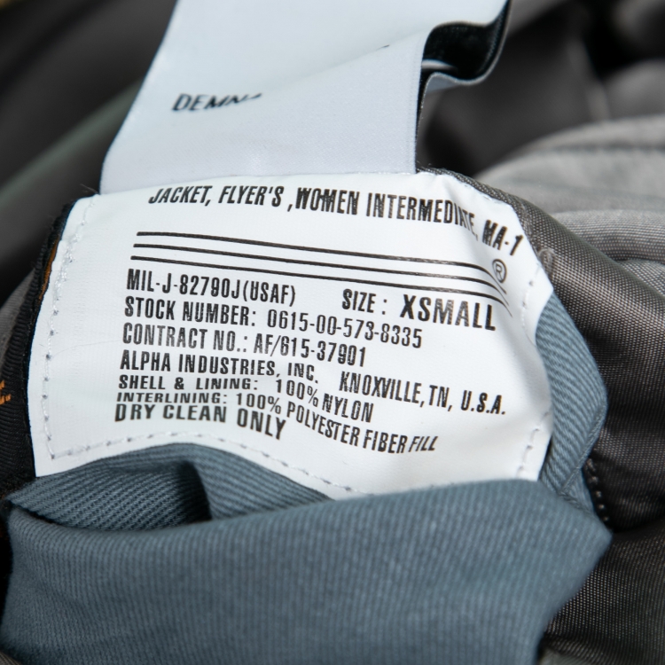 Pre Owned Vetements X Alpha Industries Grey Synthetic Reversible Bomber Jacket XS 