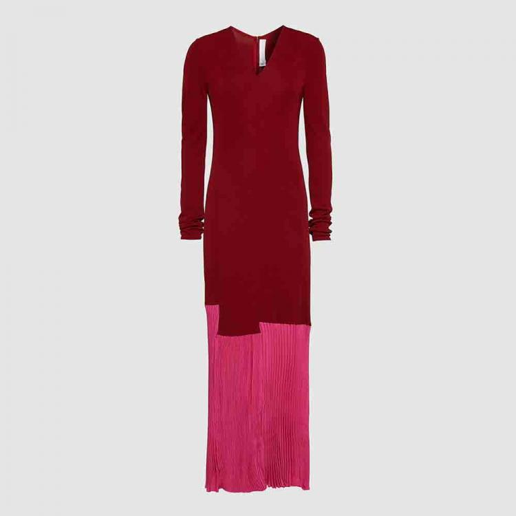 red long sleeve dress uk