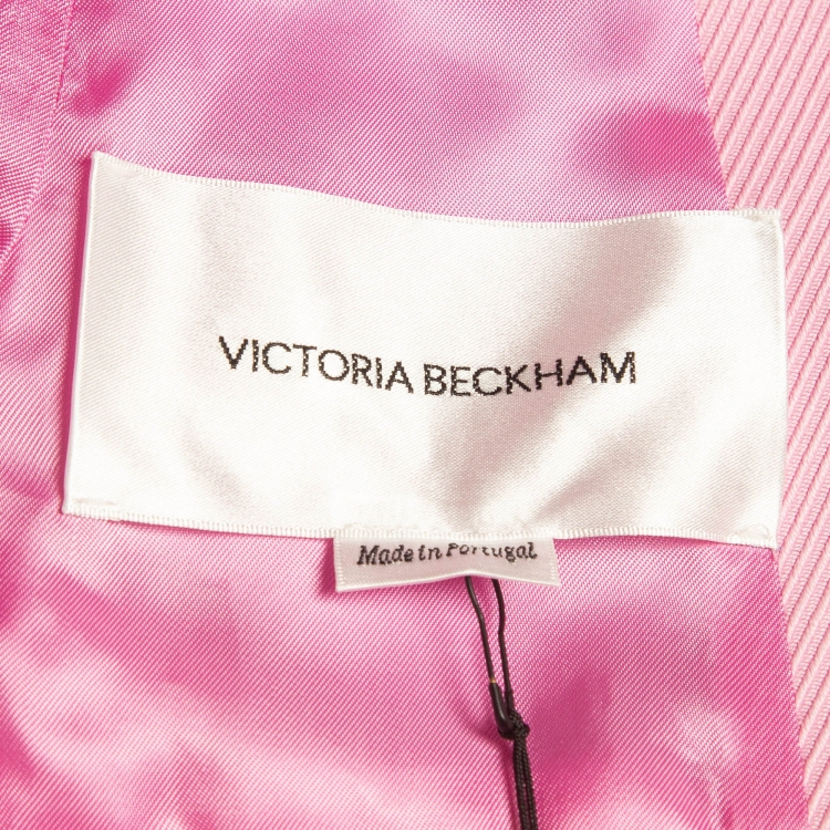 مملوكة مسبقًا Victoria Beckham Pink Jumbo Single Button Jacket M