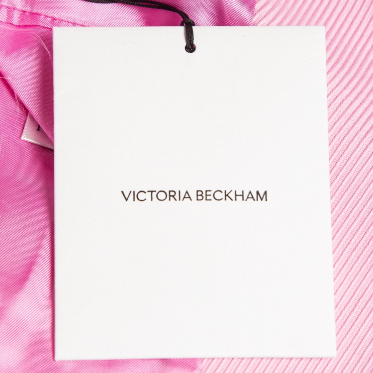 مملوكة مسبقًا Victoria Beckham Pink Jumbo Single Button Jacket M