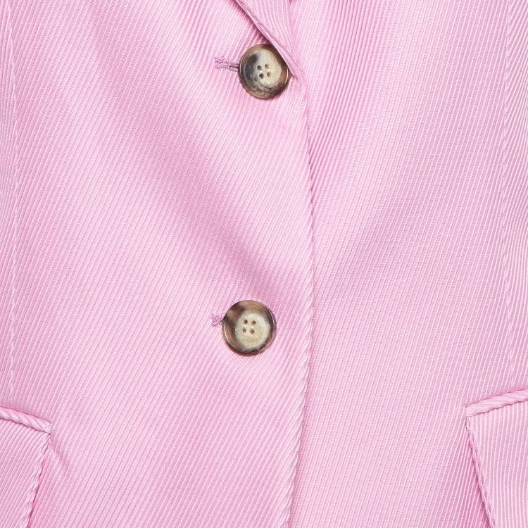 مملوكة مسبقًا Victoria Beckham Pink Jumbo Single Button Jacket M