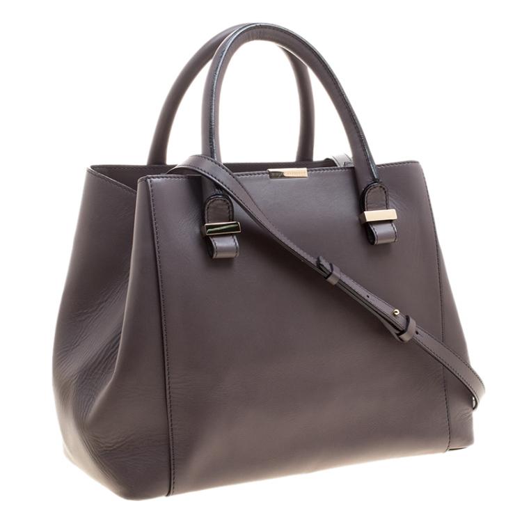 مملوكة مسبقًا Victoria Beckham Dark Grey Leather Quincy Tote