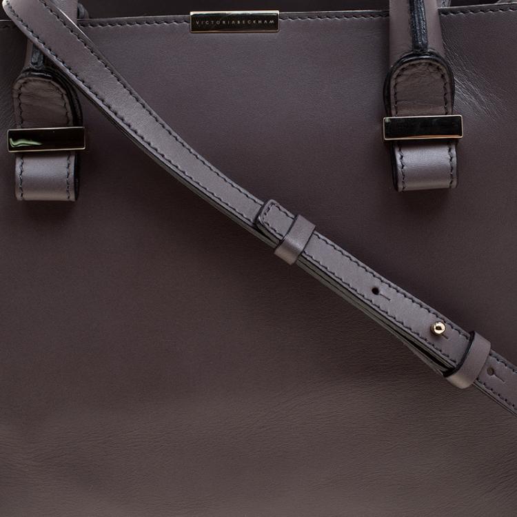 مملوكة مسبقًا Victoria Beckham Dark Grey Leather Quincy Tote