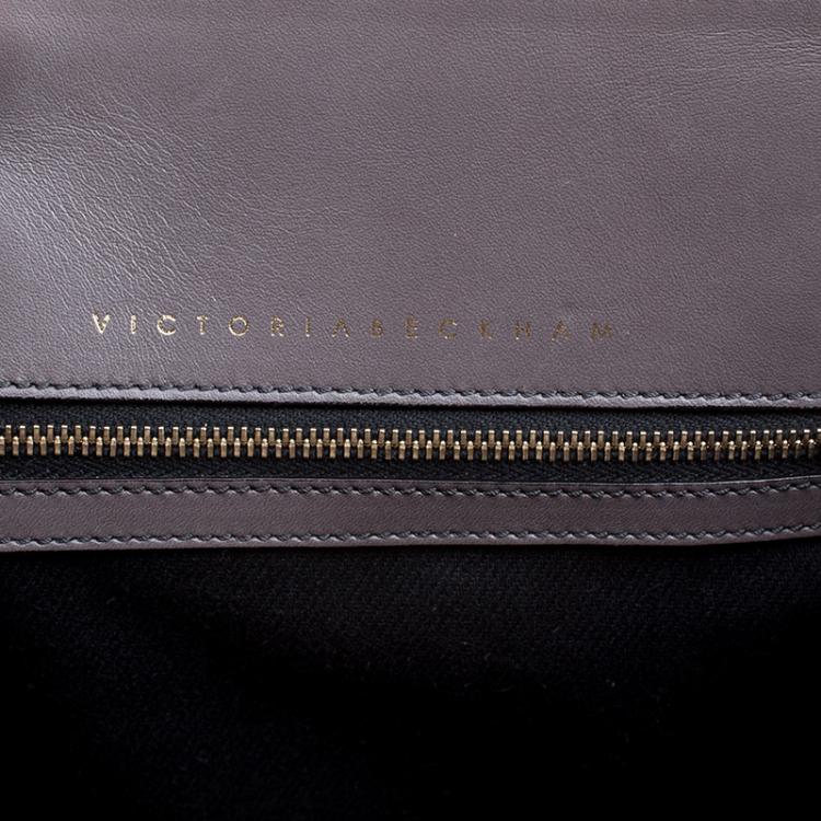 مملوكة مسبقًا Victoria Beckham Dark Grey Leather Quincy Tote