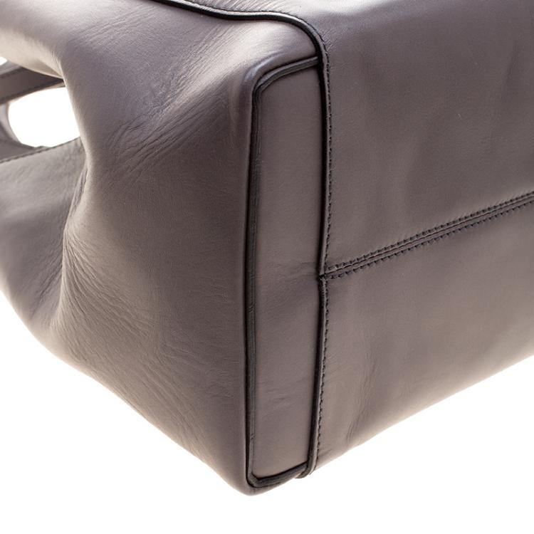 مملوكة مسبقًا Victoria Beckham Dark Grey Leather Quincy Tote