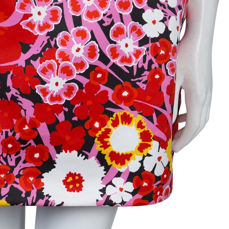 Pre Owned Victoria Victoria Beckham Floral Printed Sleeveless Dress M