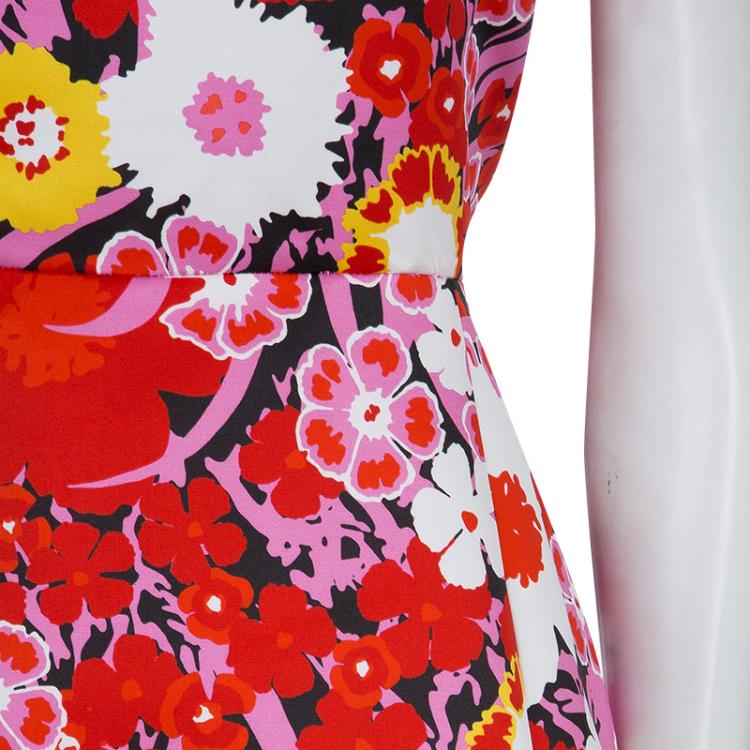 Pre Owned Victoria Victoria Beckham Floral Printed Sleeveless Dress M