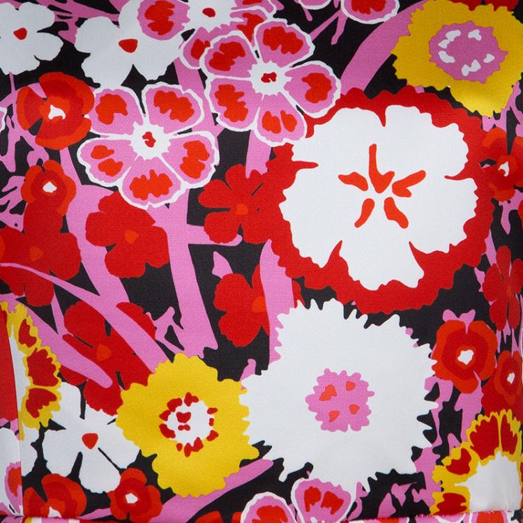 Pre Owned Victoria Victoria Beckham Floral Printed Sleeveless Dress M