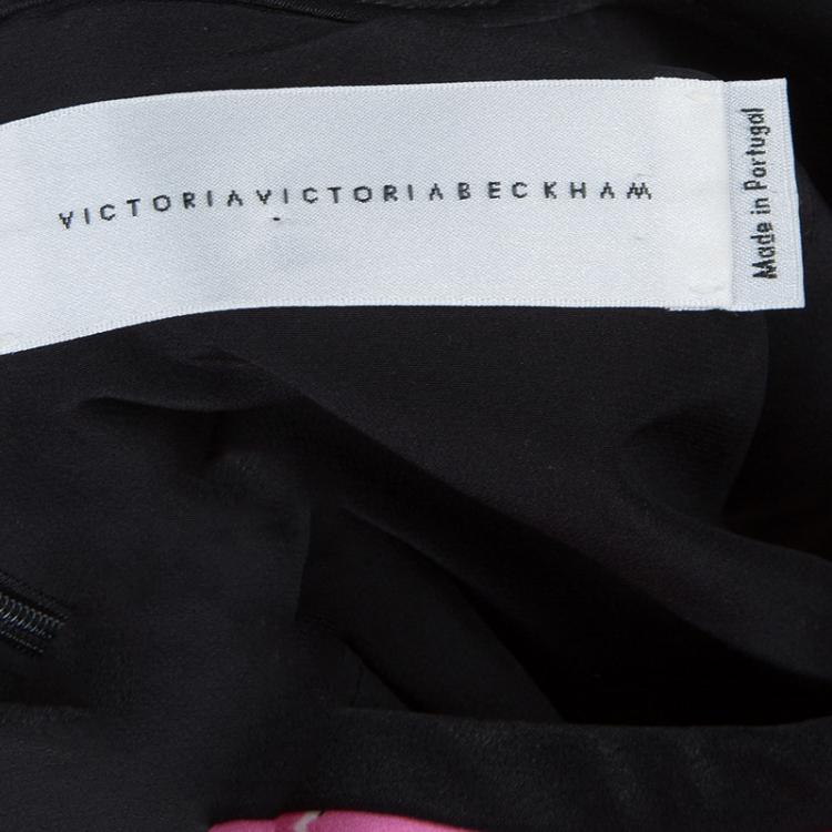 Pre Owned Victoria Victoria Beckham Floral Printed Sleeveless Dress M