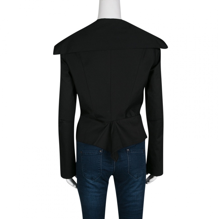 Pre Owned Vivienne Westwood Anglomania Black Stretch Cotton Cropped Jacket M