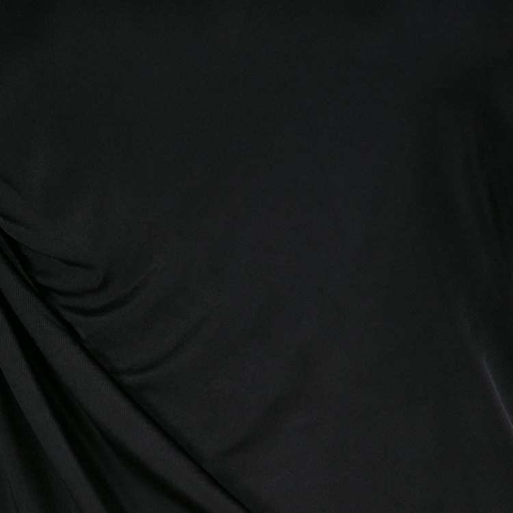 Pre Owned Vivienne Westwood Anglomania Black Jersey Asymmetric Draped Sleeveless Dress XS