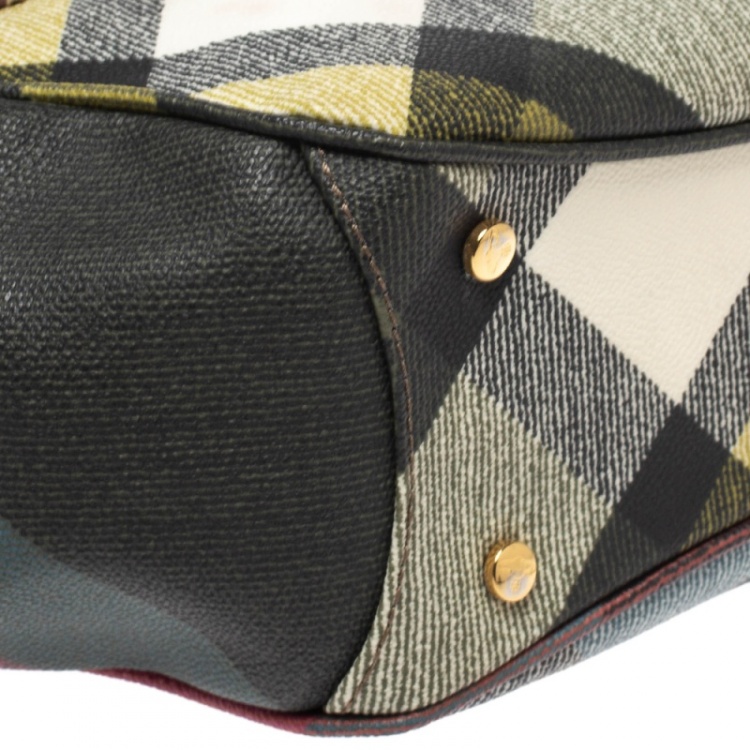 Pre Owned Vivienne Westwood Multicolor Coated Canvas Derby Satchel