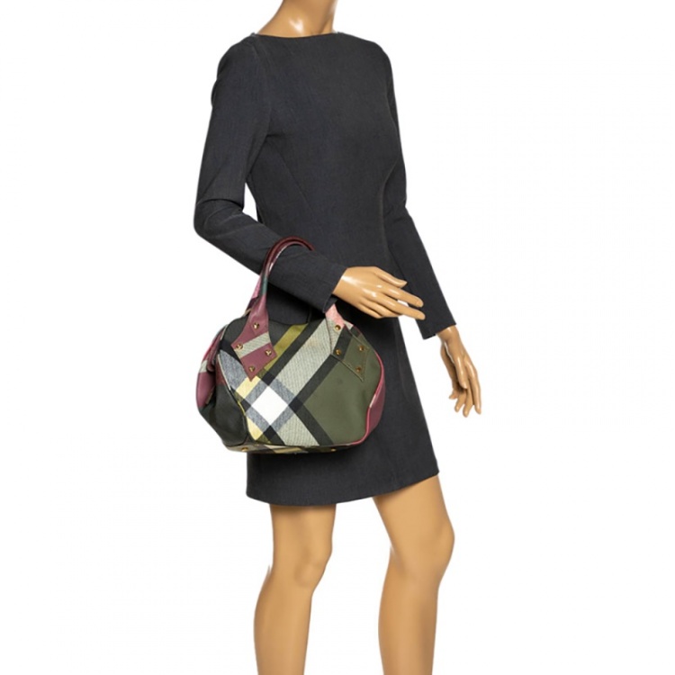 Pre Owned Vivienne Westwood Multicolor Coated Canvas Derby Satchel