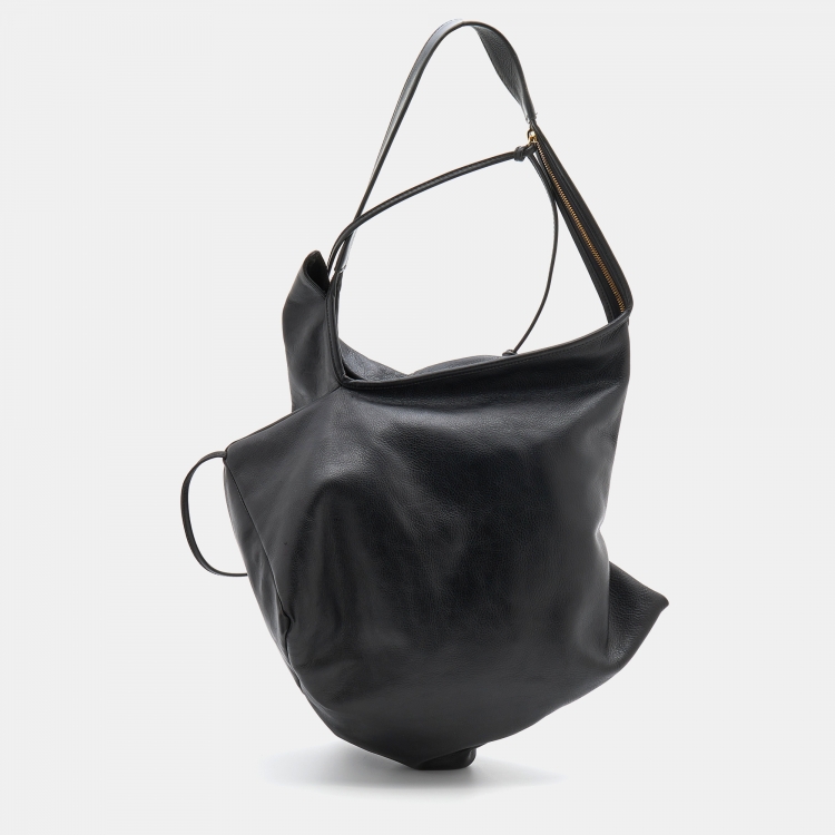 Pre Owned Vivienne Westwood Black Leather Shoulder Bag