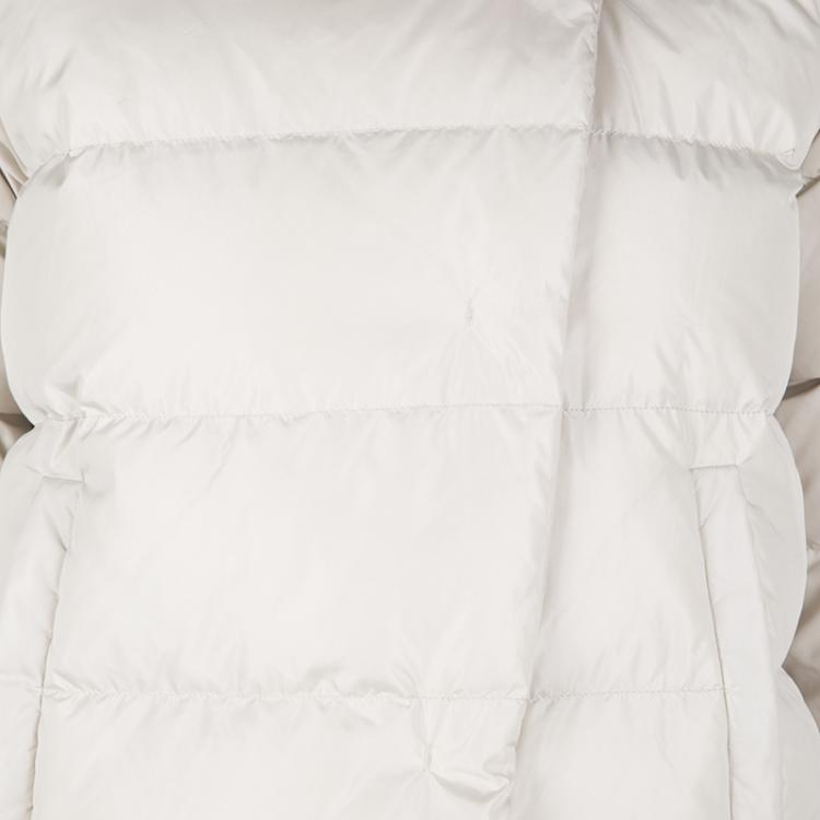 Pre Owned Weekend Max Mara Beige Quilted Puffer Jacket S