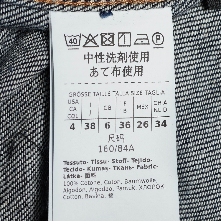 Pre Owned Weekend Max Mara Indigo Denim Trucker Jacket S