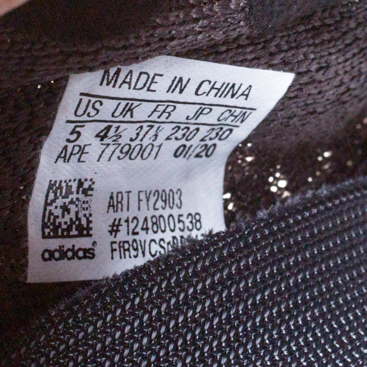 Pre Owned Yeezy x Adidas Cinder Cotton Knit Boost 350 V2 Sneakers Size 37.5