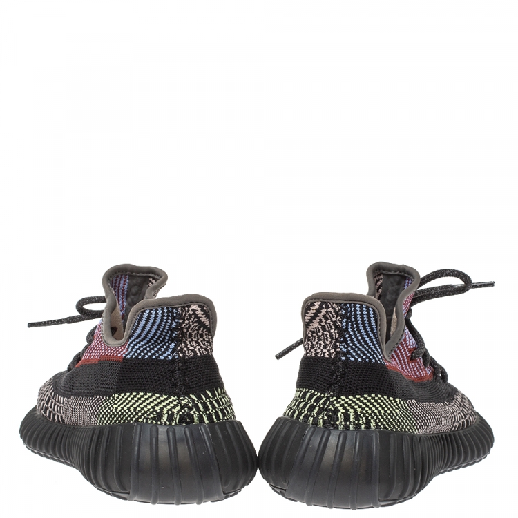 مملوكة مسبقًا Yeezy x Adidas Multicolor Yecheil Cotton Knit Boost 350 V2 Sneakers Size 38