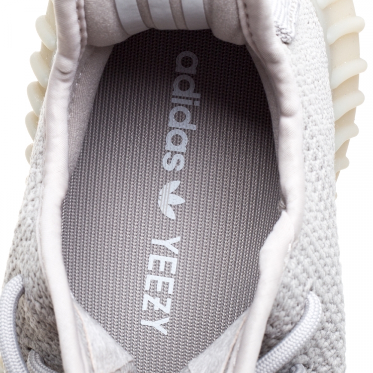 Pre Owned Yeezy x Adidas Sesame Cotton Knit Boost 350 V2 Sneakers Size 38