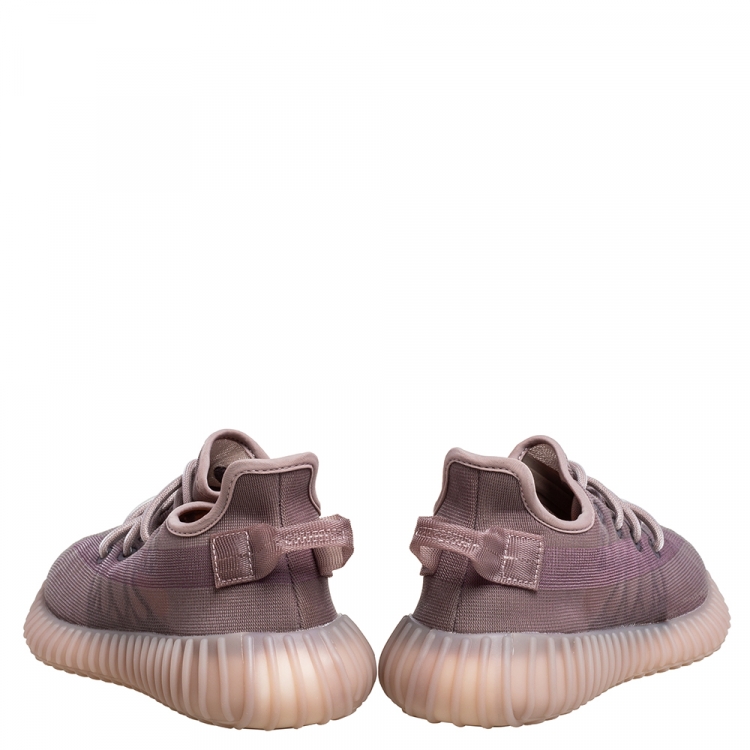 Pre Owned Yeezy x Adidas Brown Mesh Boost 350 V2 Mono Mist Sneakers Size 36 2/3