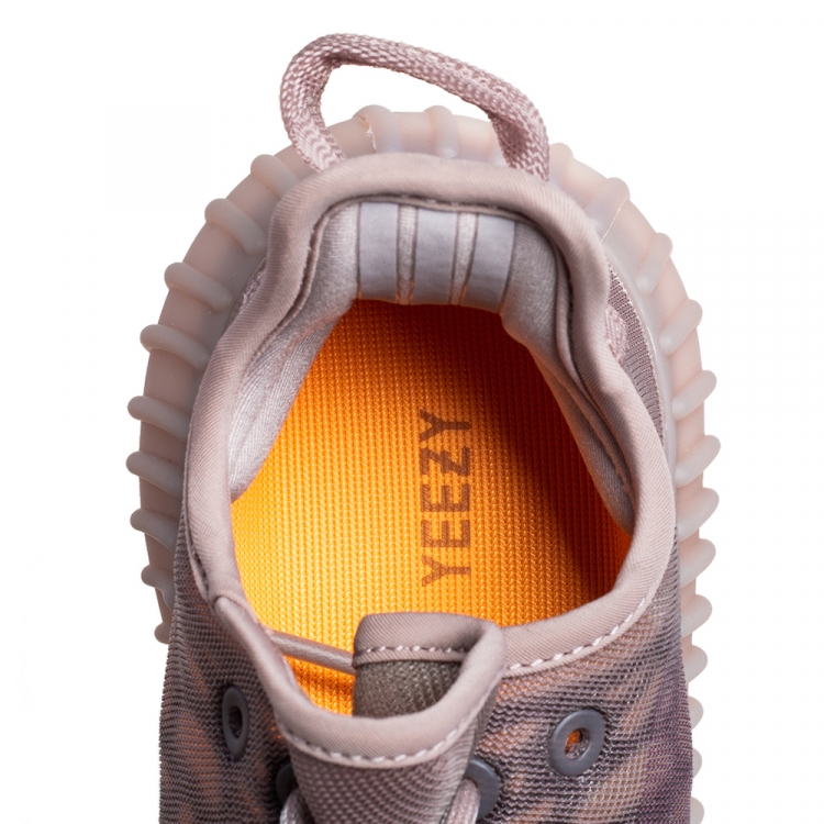 Pre Owned Yeezy x Adidas Brown Mesh Boost 350 V2 Mono Mist Sneakers Size 36 2/3