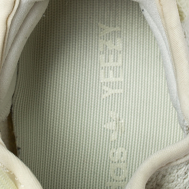 Pre Owned Yeezy x Adidas Light Yellow Cotton Knit Boost 350 V2 Sneakers Size 36.5