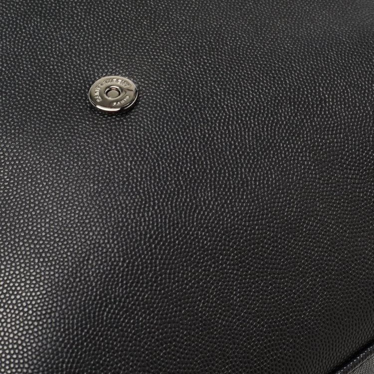 Pre Owned Saint Laurent Black Leather West Hollywood Shoulder Bag