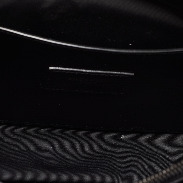 Pre Owned Saint Laurent Black Leather West Hollywood Shoulder Bag
