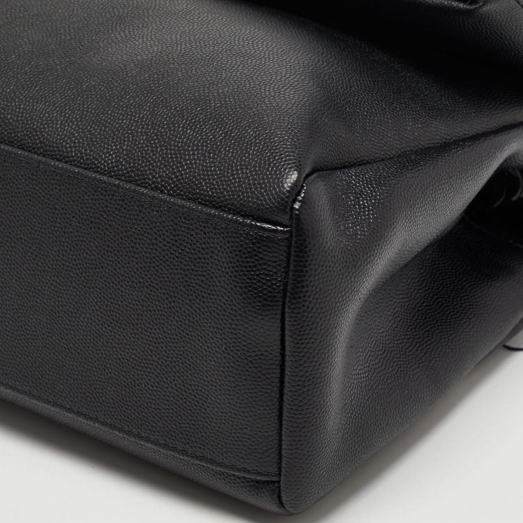 Pre Owned Saint Laurent Black Leather West Hollywood Shoulder Bag