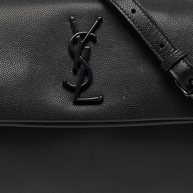 Pre Owned Saint Laurent Black Leather West Hollywood Shoulder Bag