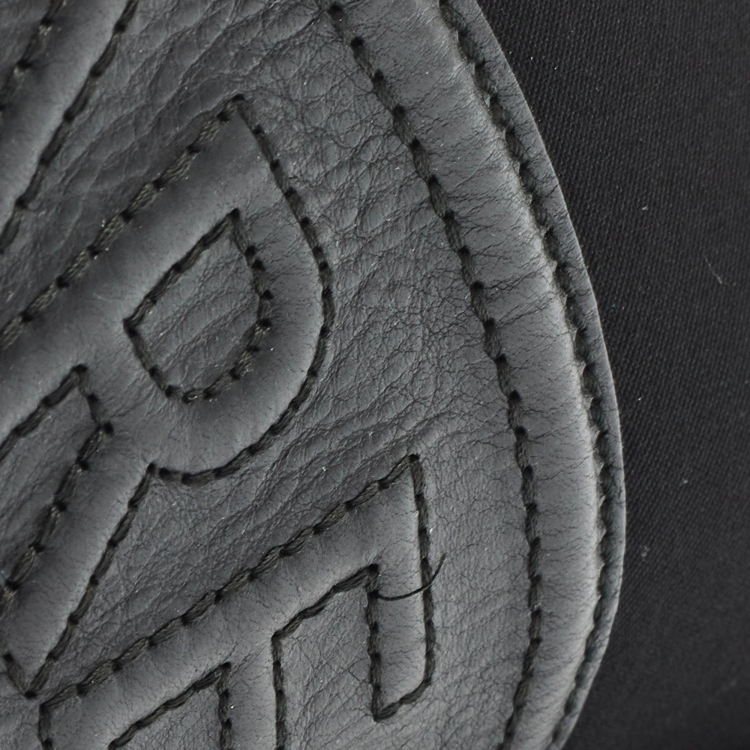 Pre Owned Yves Saint Laurent Black Canvas and Leather Logo Patch Tote
