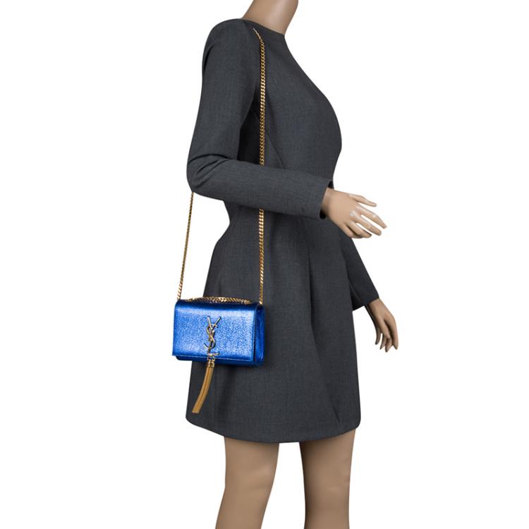 Black Kate small chain-tassel leather cross-body bag