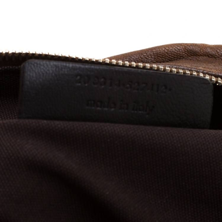 Pre Owned Saint Laurent Brown Leather Large Easy Y Bag