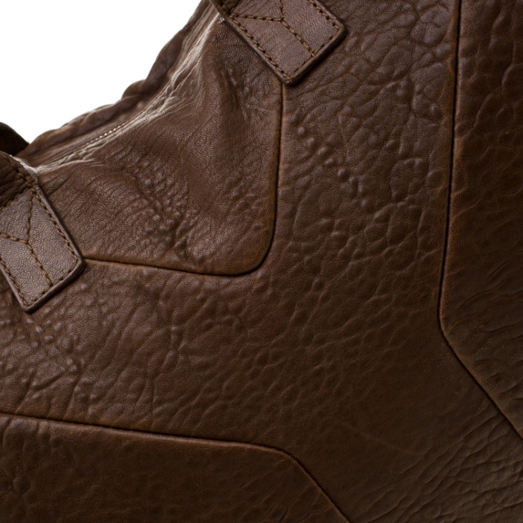 Pre Owned Saint Laurent Brown Leather Large Easy Y Bag