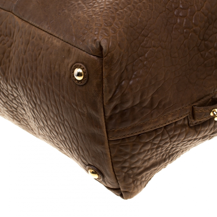 Pre Owned Saint Laurent Brown Leather Large Easy Y Bag