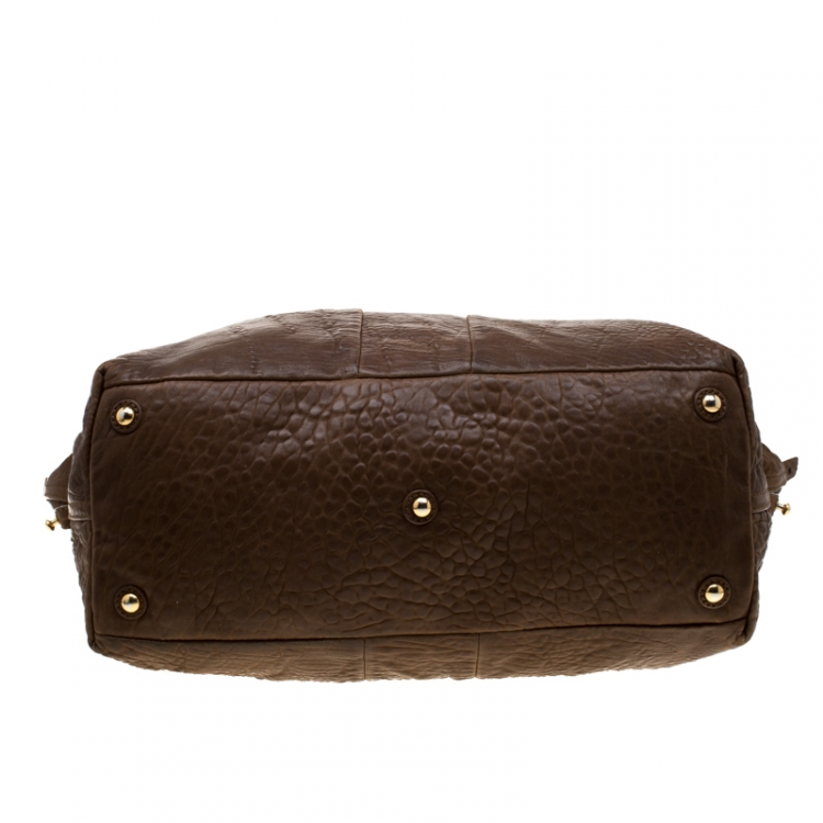 Pre Owned Saint Laurent Brown Leather Large Easy Y Bag