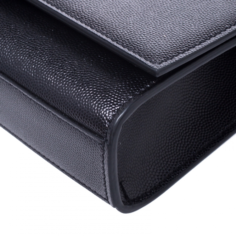 مملوكة مسبقًا Saint Laurent Paris Black Leather Kate Chain Shoulder Bag