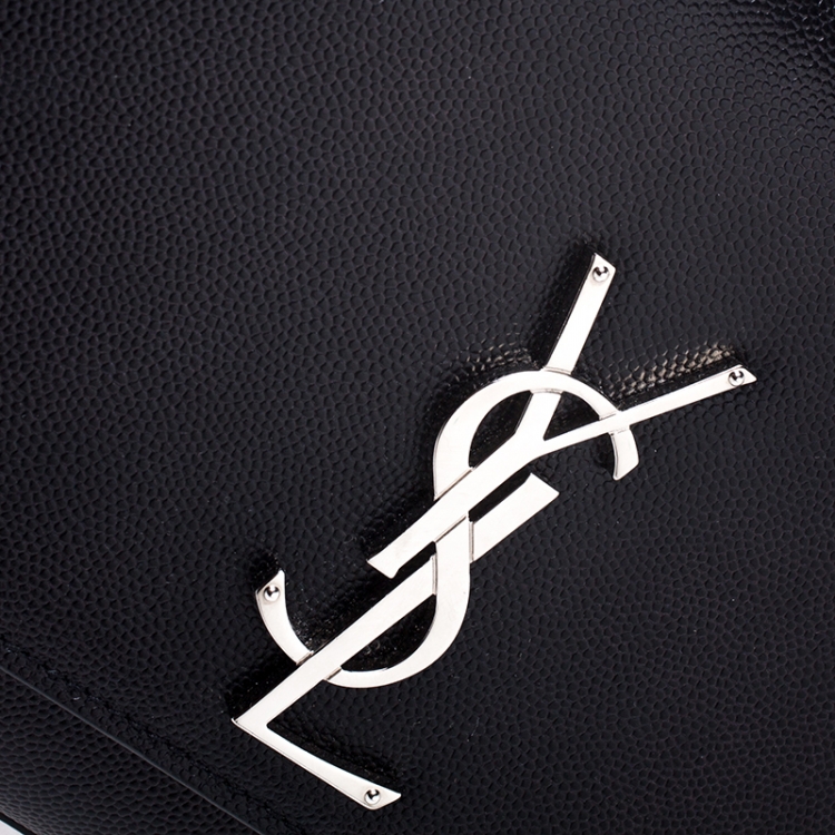 مملوكة مسبقًا Saint Laurent Paris Black Leather Kate Chain Shoulder Bag